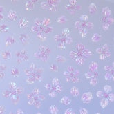 Shell Nail Sticker - Icy Flower (Pink)